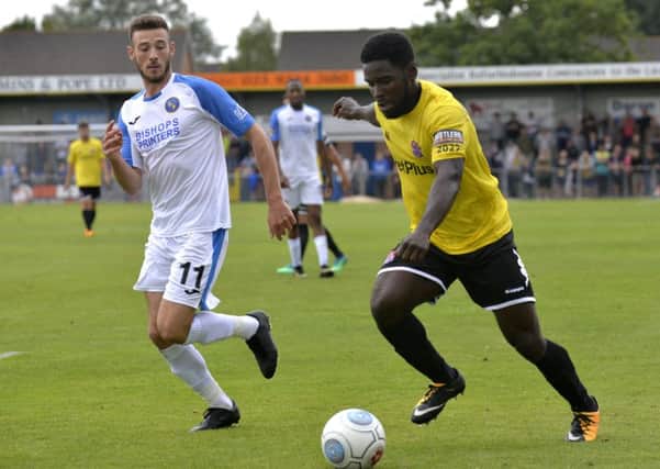 Zaine Francis-Angol was subbed against Dagenham and Redbridge with illness      Picture: Steve McLellan