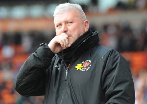 Blackpool's manager Terry McPhillips