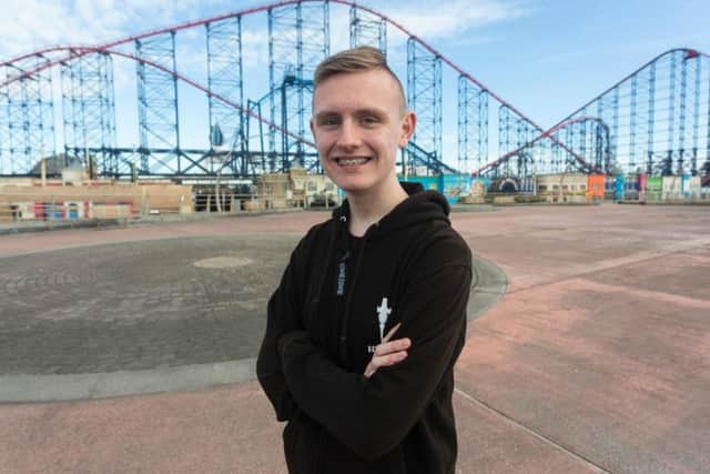 Harry Forshaw, 17, visited Blackpool Pleasure Beach 100 times in the last season