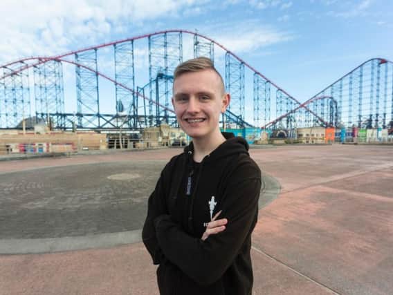 Harry Forshaw, 17, visited Blackpool Pleasure Beach 100 times in the last season