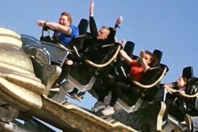 Harry on the Icon ride