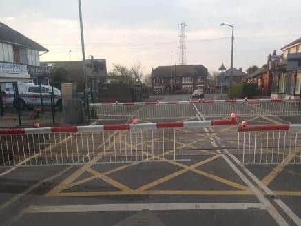 Carleton Crossing in Blackpool Road, Poulton, was closed by police after a van crashed through the barriers at around 1.45am on Tuesday, April 9.