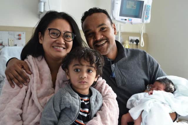April Ibrahim, Isaac, Magdi Ibrahim and baby Eliana. Credit: Blackpool Teaching Hospitals NHS Foundation Trust