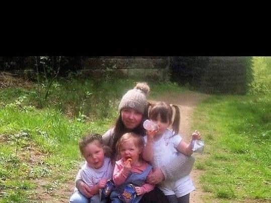 Mum Shannon with Chloe and her sisters