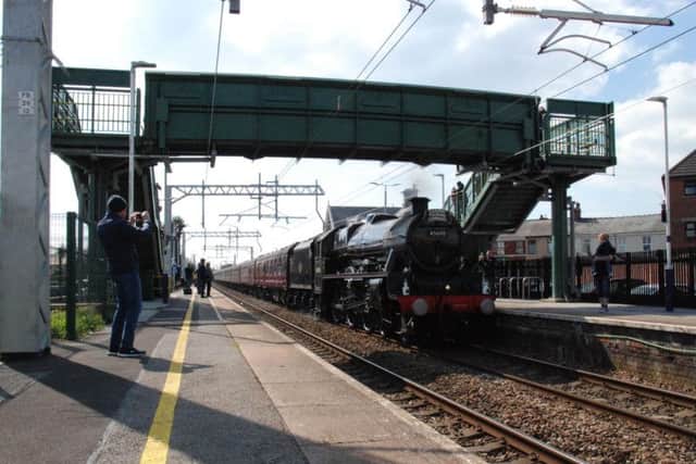 The Leander at Layton station. Picture by Charles Findlay