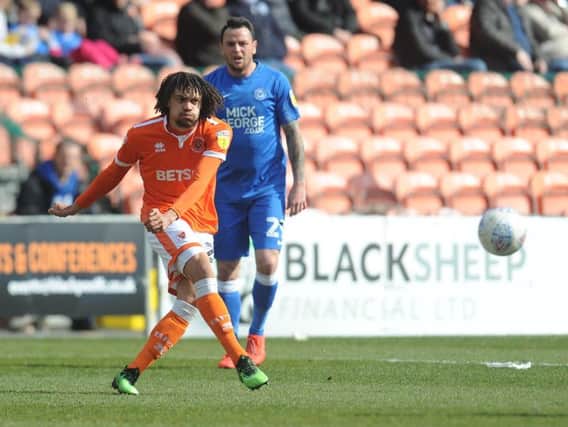 Terry McPhillips felt Blackpool's Nya Kirby was 'terrific' against Peterborough despite the pitch