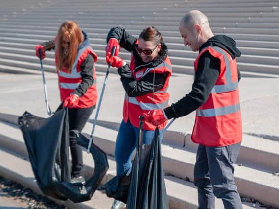 Great British Spring Clean (GBSC), with a team from Coca-Cola European Partners (CCEP)