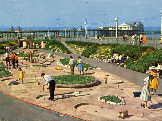 The crazy golf course on North Promenade, near the Metropole Hotel, during the 1960s. Picture sent by the Blackpool Civic Trust