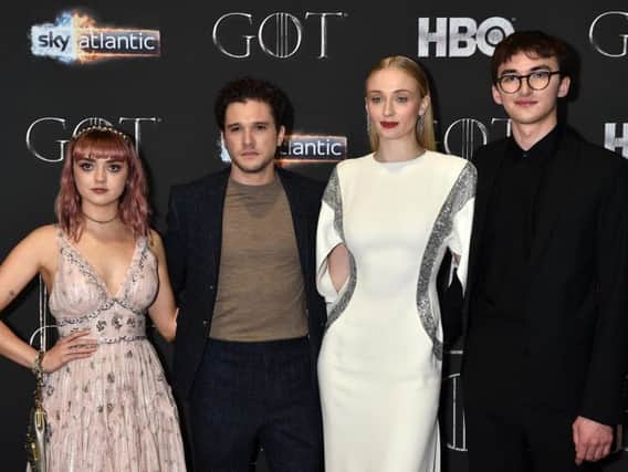 Maisie Williams, Kit Harington, Sophie Turner and Isaac Hempstead Wright (Photo by Charles McQuillan/Getty Images)
