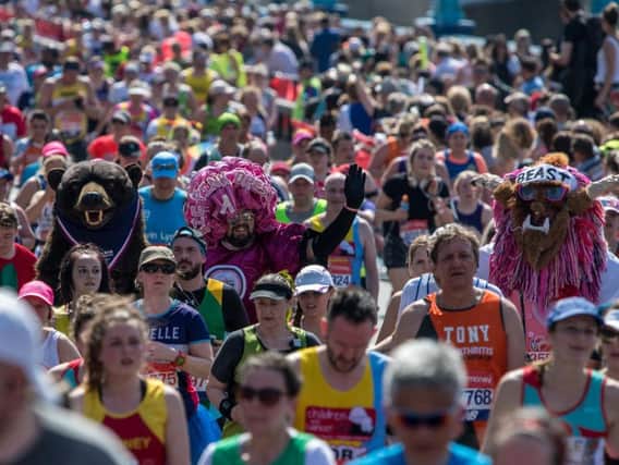 Thousands Of Runners And Spectators Take To the Streets For The London Marathon (Photo by Chris J Ratcliffe/Getty Images)