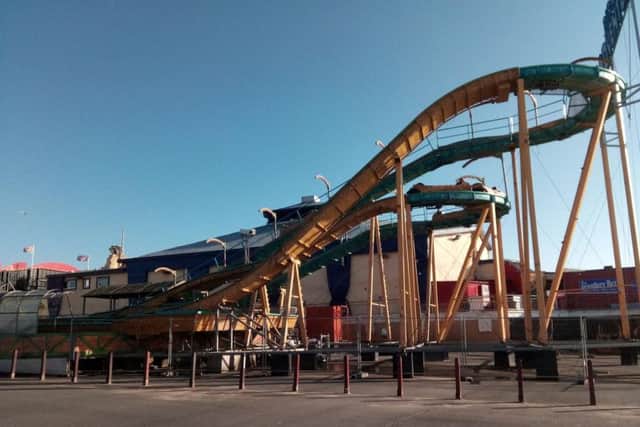 The log flume at South Pier