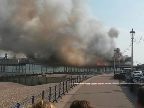 Eastbourne Pier, where a fire broke out with the blaze in 2014 (Picture:Tom Pugh/PA Wire)