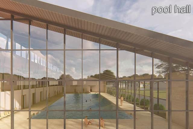 A CGI image showing proposed leisure facilities
