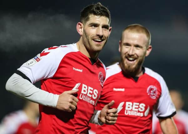 Fleetwood Town front pair Ched Evans and Paddy Madden