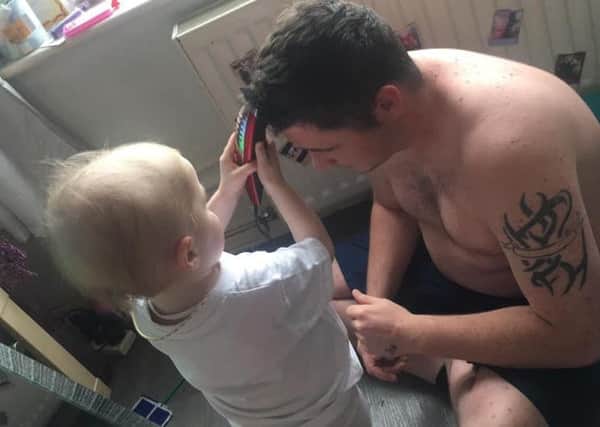 Cleo Keenan's dad Ryan had his head shaved in solidarity with his daughter, who is battling a rare and aggressive form of cancer
