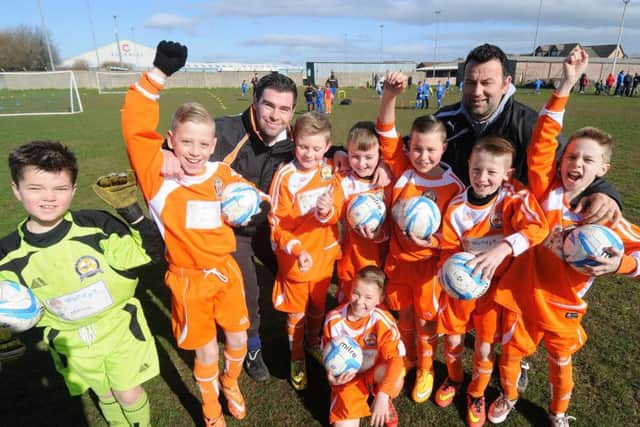 Youth players from AFC Blackpool,