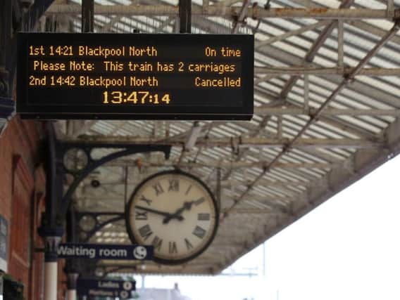 A rail replacement service is in operation this evening between Blackpool South and Preston