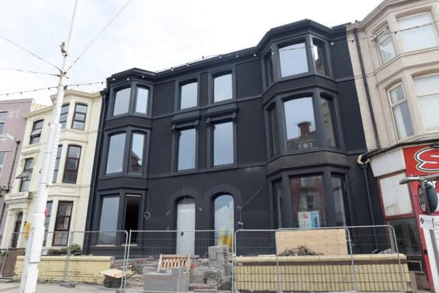 The Art B&B has been painted black