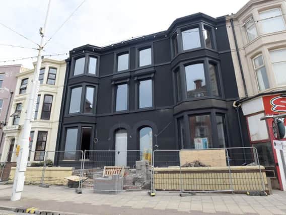 The Art B&B has been painted black
