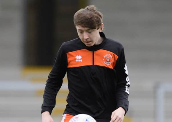 Blackpool youngster Nathan Shaw