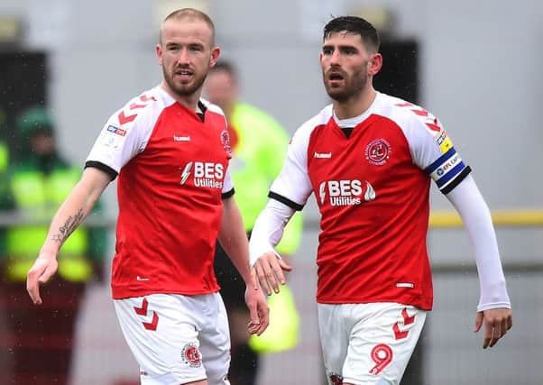 Fleetwood Town front pair Paddy Madden and Ched Evans