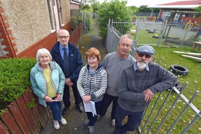 Residents are unhappy with the closure of the footpath and want to be given keys to the gates