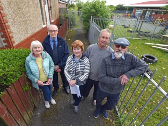 Residents are unhappy with the closure of the footpath and want to be given keys to the gates