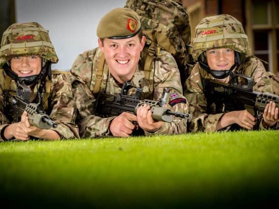 Rossall Schools Army Cadets who took part in a selection process for a trip to Canada.