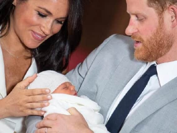 Duke and Duchess of Sussex with baby Archie