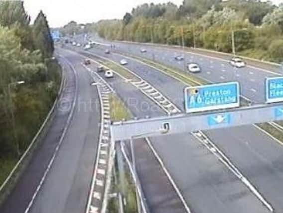 The M55 westbound will be closed overnight, between junctions 1 and 3, for two weeks as resurfacing works take place.