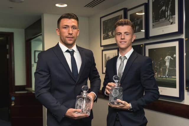 Jay Lynch and James Hardy with their awards