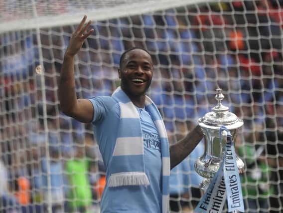 Raheem Sterling is a Treble winner but missed on a hat-trick which would have placed him alongside Stan Mortensen in FA Cup history