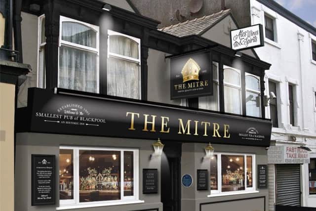 An image showing changes proposed for The Mitre