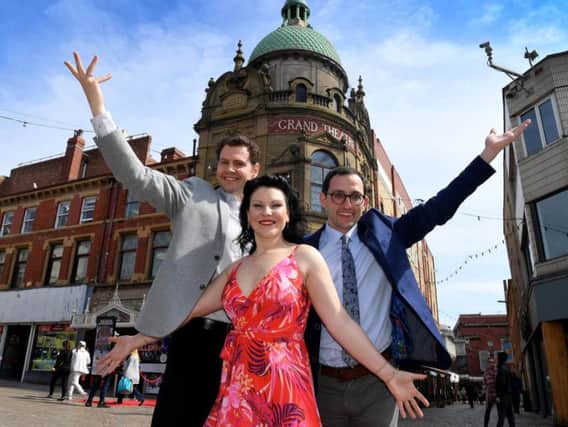 Grand Theatre new season launch of the 125th anniversary year
Around the World in 80s Days cast members Christina Meehan, Oliver Mawdsley and Andrew Bentley