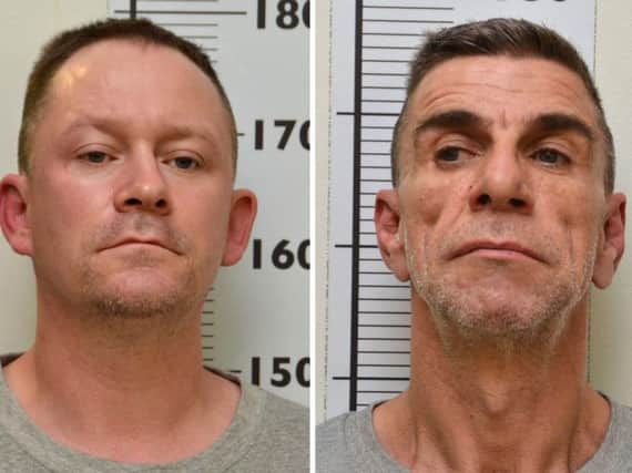 Stephen Unwin (left) and William McFall. Convicted killer Unwin had threatened to attack and rape a woman around a month before going on to murder Quyen Ngoc Nguyen, a Vietnamese mother-of-two, an inquest has heard.