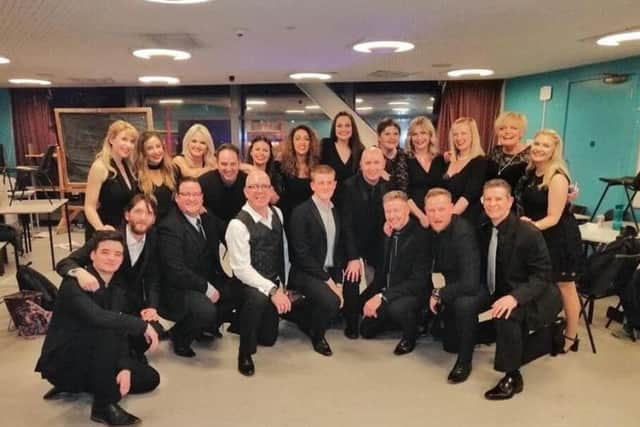The Christie Musical Theatre Company after their BGT audition