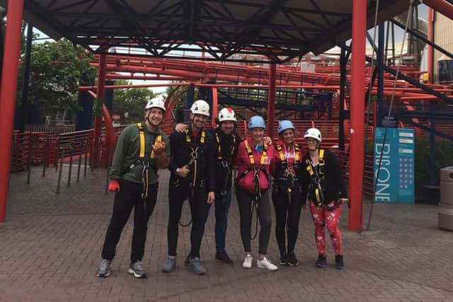 The Lloyds team took part in a charity challenge to walk up the Big One