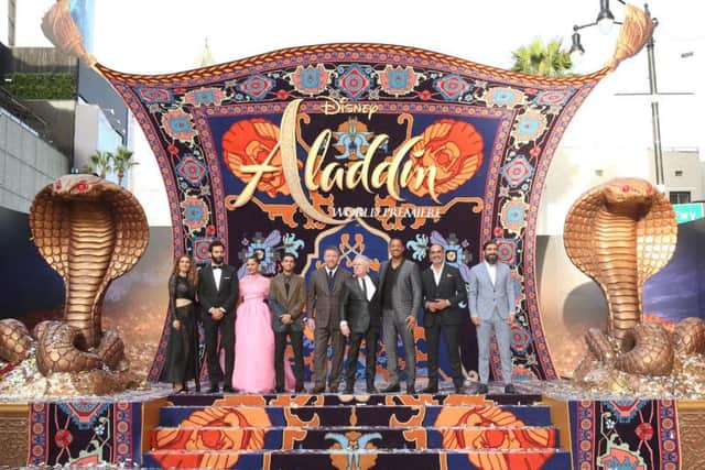 The stars turned out for the world premiere of Disney's Aladdin, which features a Blackpool actress' big screen debut