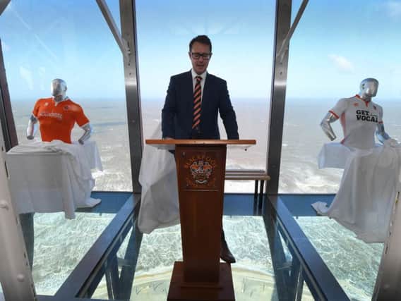 Ben Hatton announces Blackpool FC's new sponsorship deal with Blackpool Council