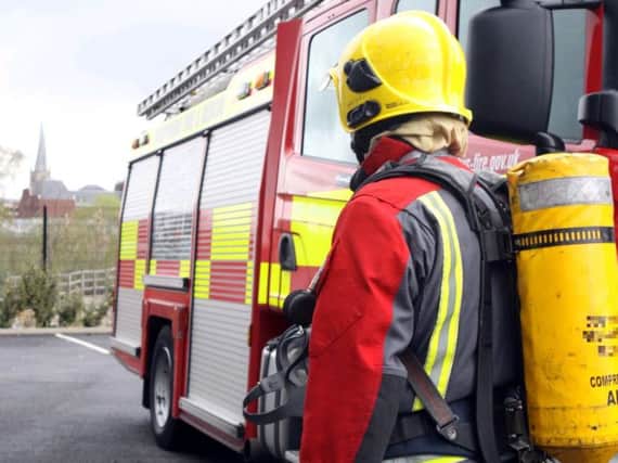 Lancashire Fire and Rescue Service were called to a fire on Queen's Promenade