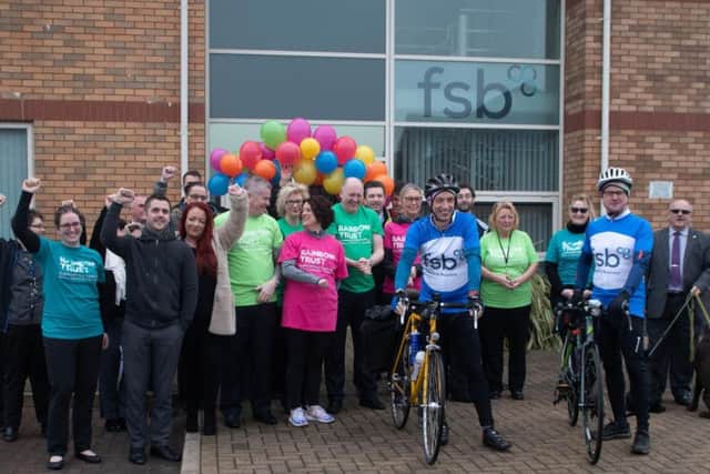 The start of the FSB charity bike ride from Blackpool to London