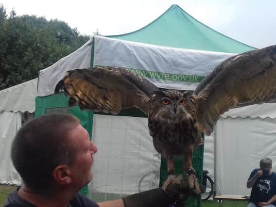 Birds of prey were brought along to last year's open day at Wyre Estuary Country Park in Thornton.
