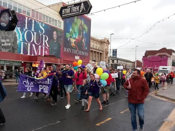 The Blackpool Pride march