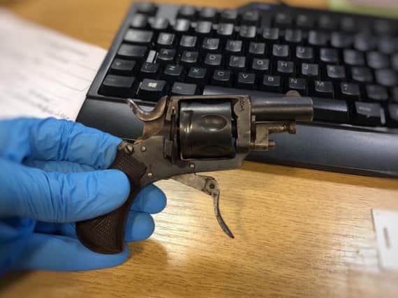 The gun handed in to officers
