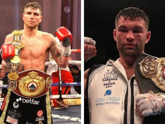 Rose, left, will challenge for Fitzgerald's WBA ranking title in Manchester next month