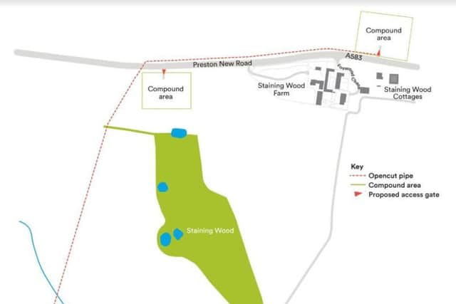 United Utilities plans showing where water work will take place and the pipes