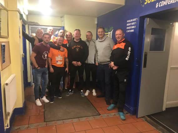 The team of riders were looked after at Solihull Moors FC yesterday