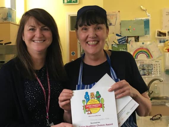 Mereside Children's Centre was presented with the Junior Healthier Choices Award