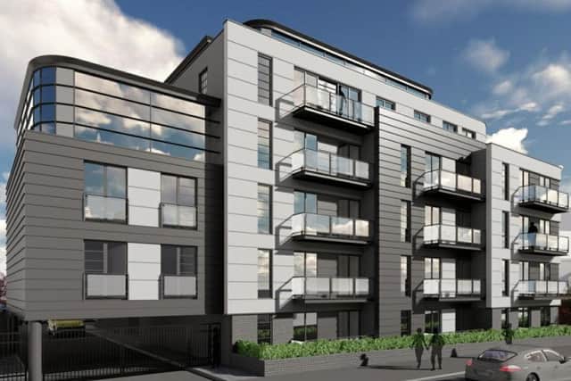 An artist's impression of the proposed apartments