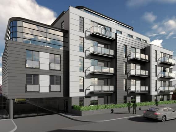 An artist's impression of the proposed apartments
